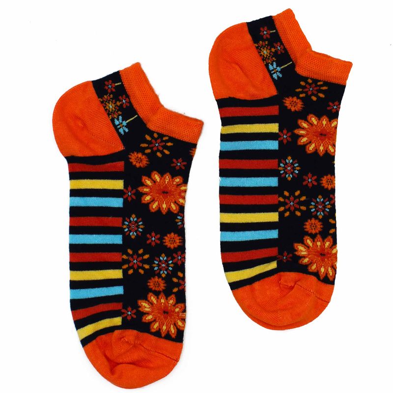 S/M Hop Hare Bambusové Ponožky - Nízké (36-40) - Mandala Květy