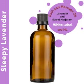 Huile de Bain et de Massage - Lavande - 100ml - Marque Blanche