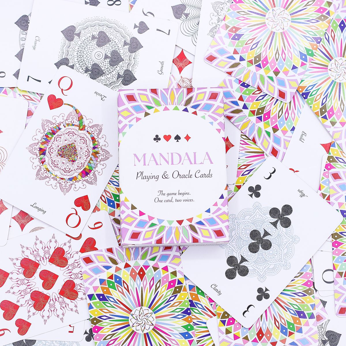 Mandala para jogar e Cartas de Oráculo – Simetria caleidoscópica