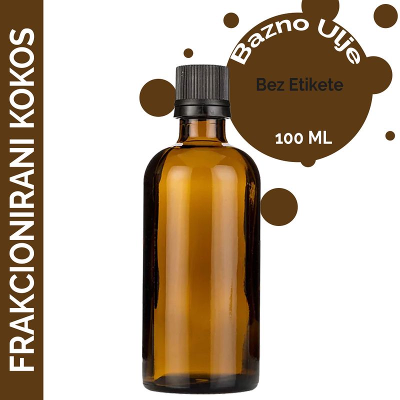 Huile de Noix de Coco Fractionnée - 100ml - Marque Blanche