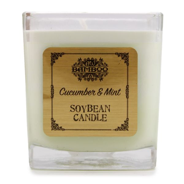 Svijeća od Sojinog Voska - Krastavac i Menta