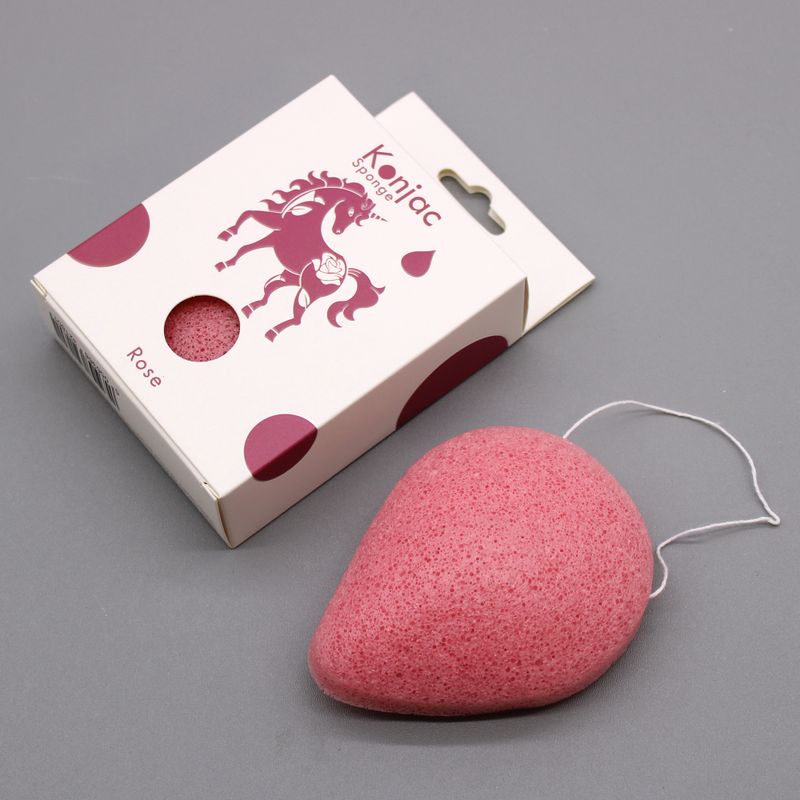 Éponge Konjac Goutte -Rose - Anti-âge