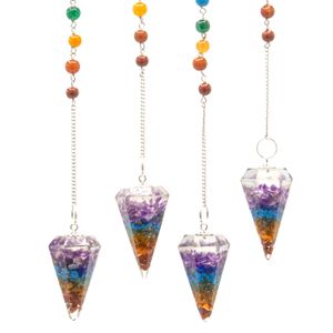 Orgonite Power Chakra Pendulums