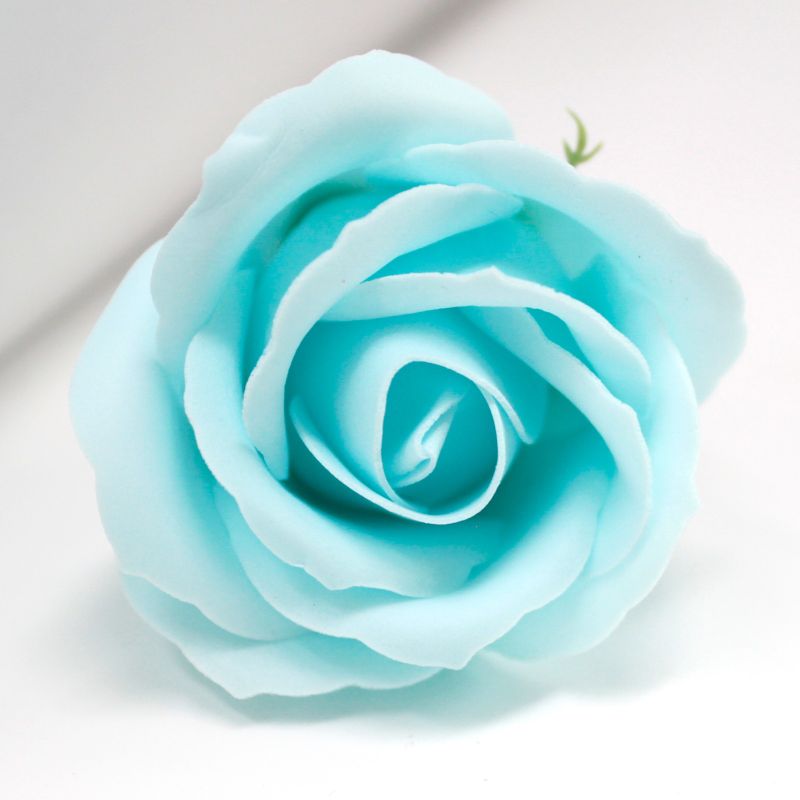 Roses de Savon pour Bouquet- M/Bleu Layette