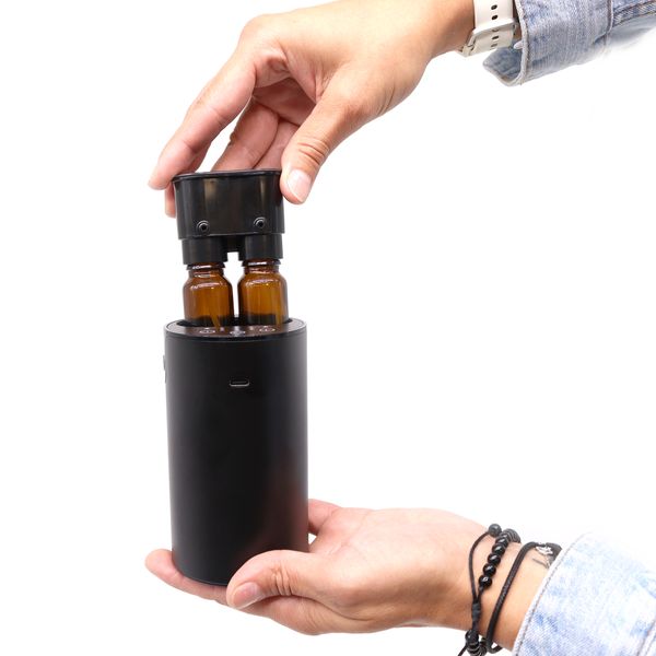 Nébuliseur Double (commutable) d'Huiles Essentielles sans Eau - USB à C