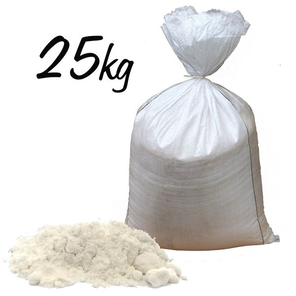 Saco de 25KG de sal de banho branco - 2 mm