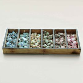 144 Set de Pornire cu Inimioare Mici Decorative din Lemn