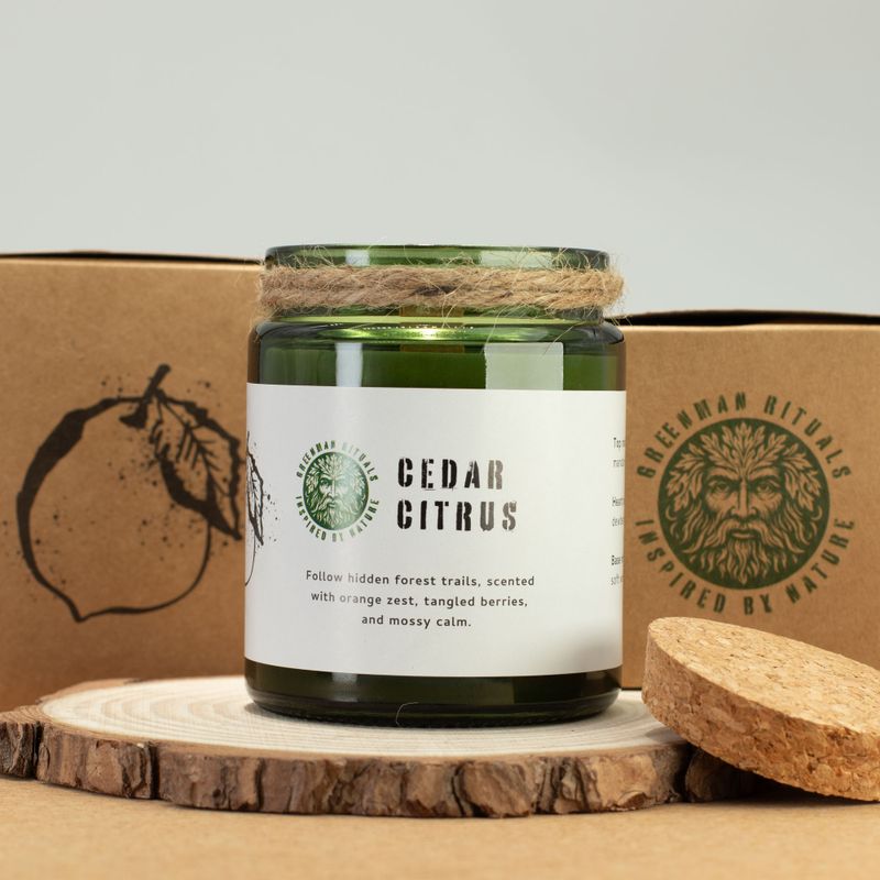 Woodwick Soy Candle - Cedar Citrus