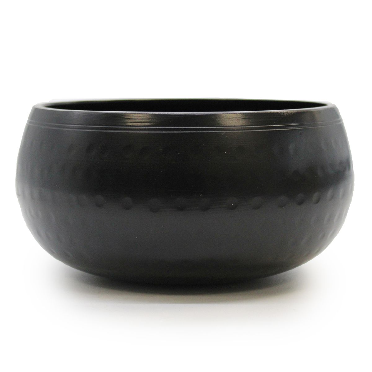 Taça Média Preta Martelada - 15 cm