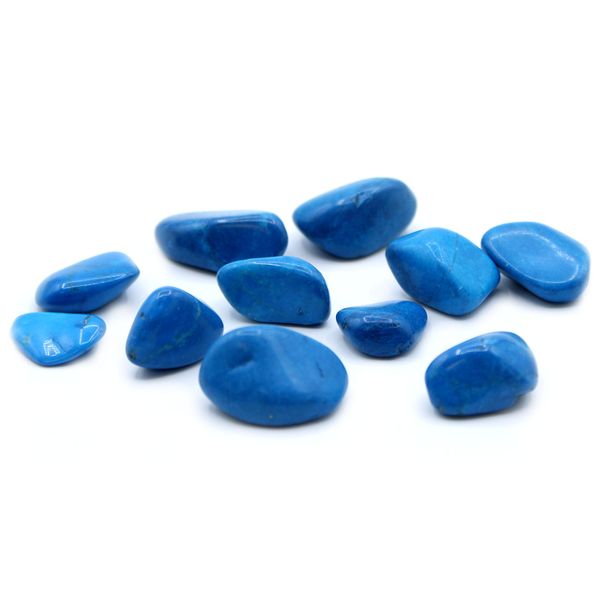 L Tumble Stones - Howlite Azul