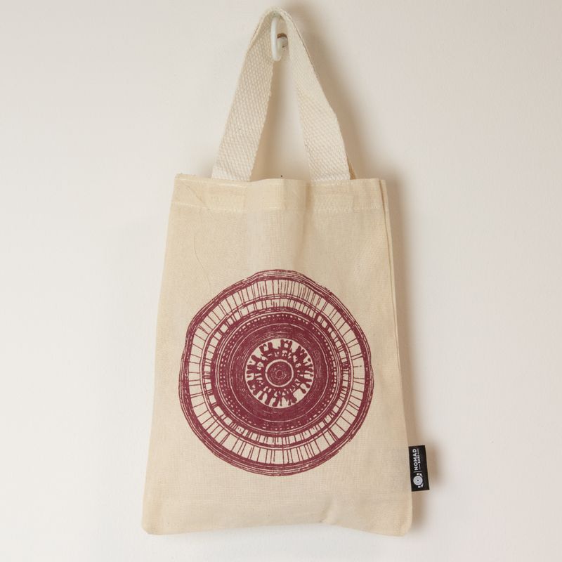 Iconic Mini Gift Tote Bag - Urban Mandala (4 assorted colours) - (25x20cm) - Natural 4oz