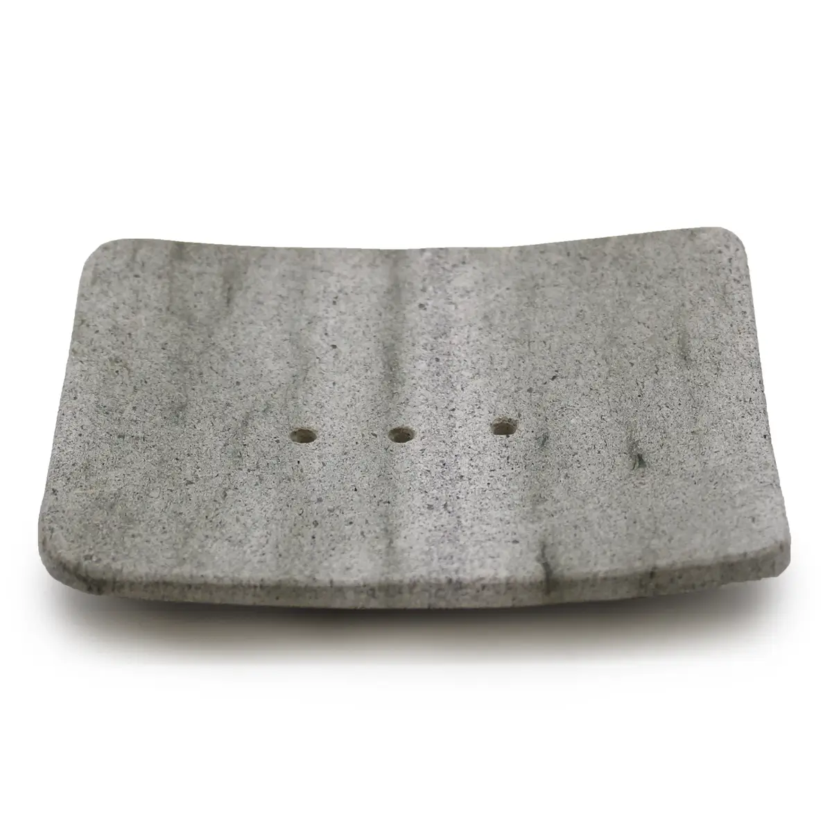 Square Shaped Ziolit Stone Soap Dish — Soap Dishes · GlowDuty apothecary