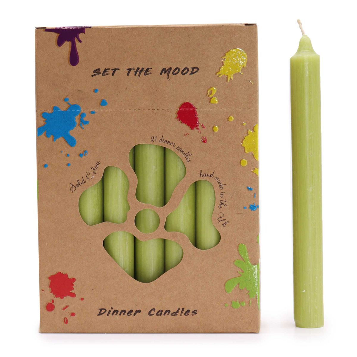 Jogo de Velas de mesa de Cor Sólido