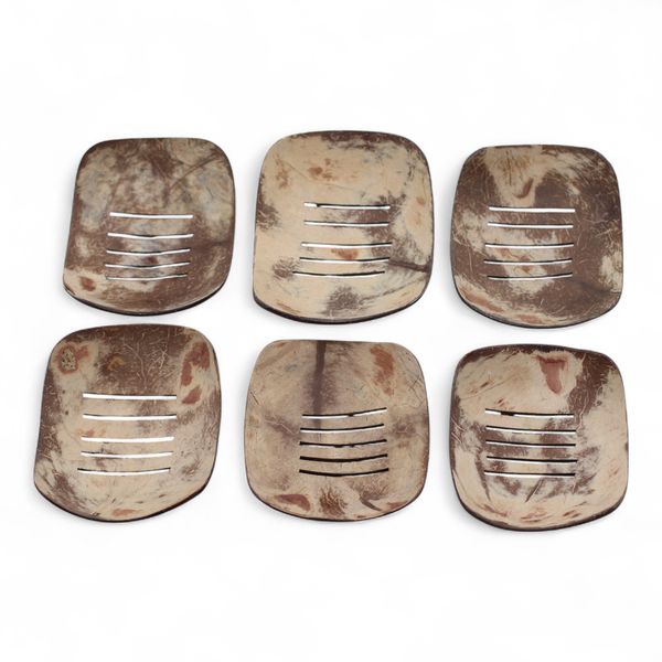 Posudica za Sapun od Prirodnog Kokosa – Ovalna – 11 cm