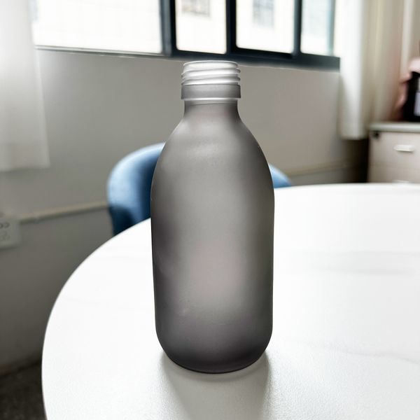 Matirano Siva Staklena Farmaceutska Boca  300ml- Bez Čepa