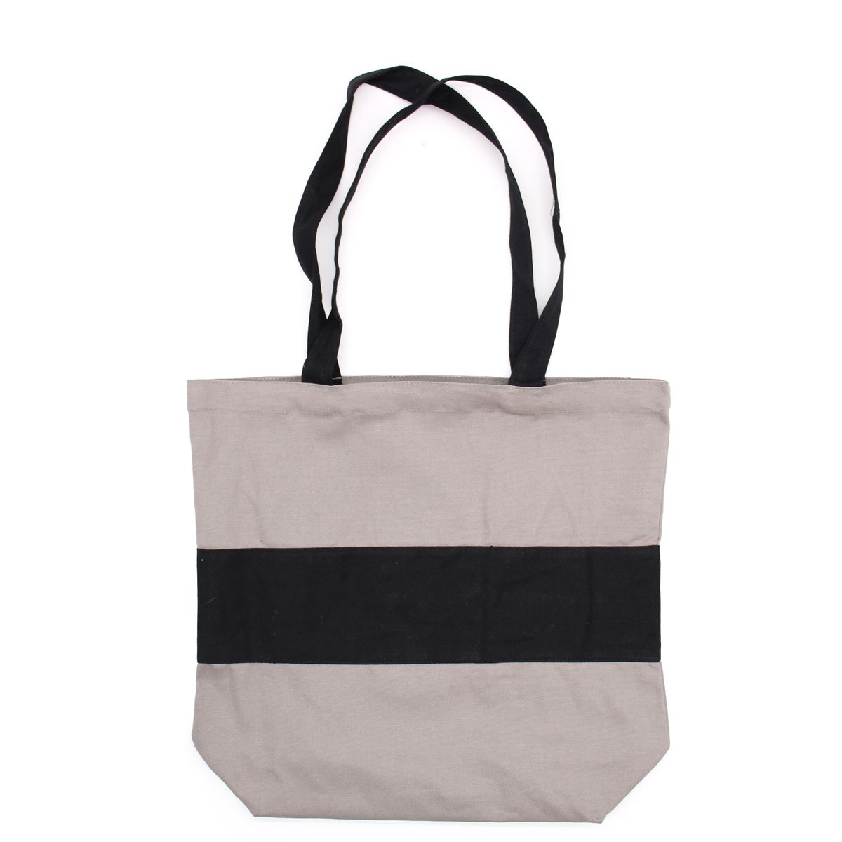 Sacos de Algodão Bicolor - 38x42x12cm - Cinza e Preto - 280g
