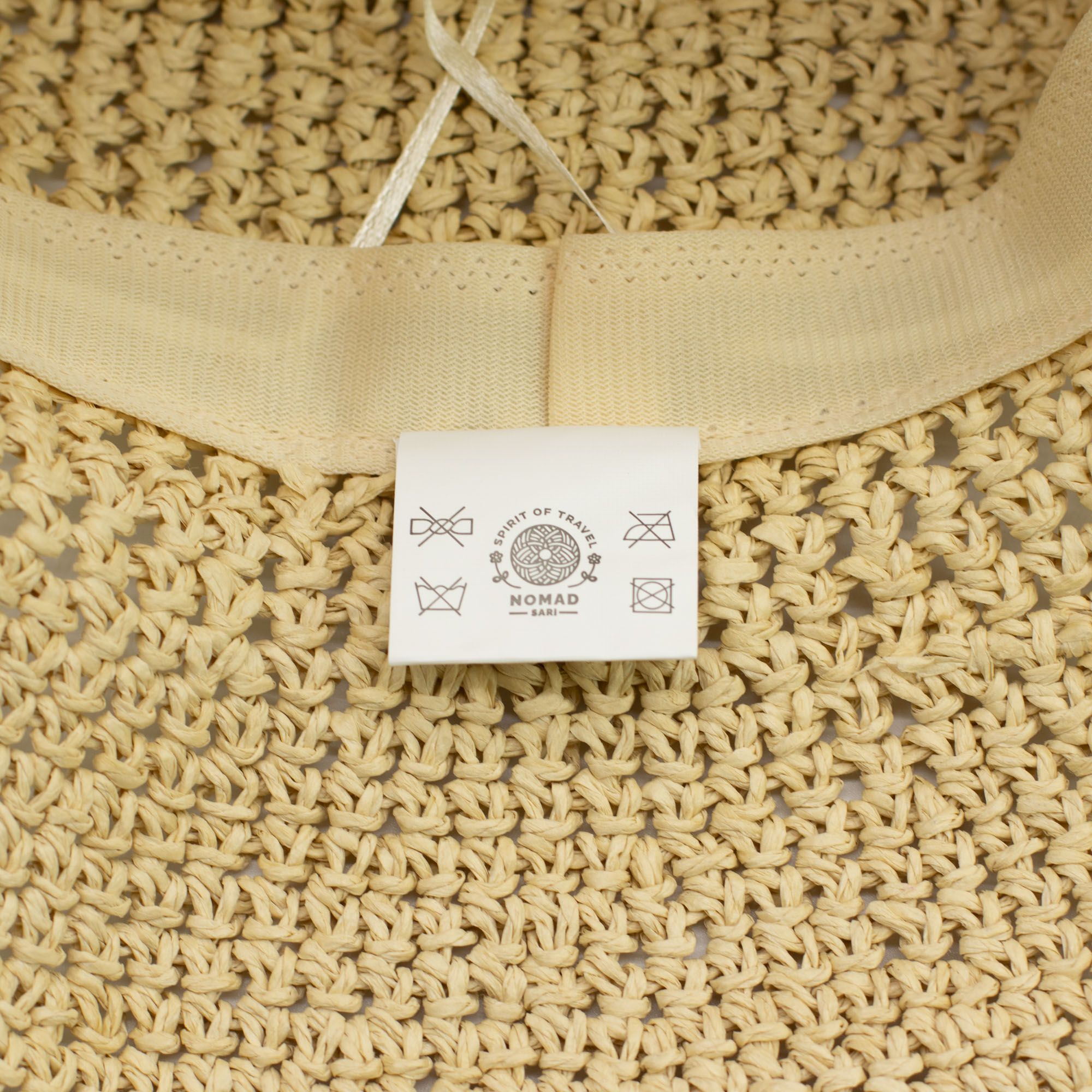 Floppy Straw Sun Hat - Natural Biege