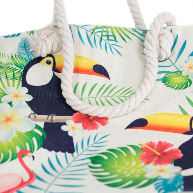 Sac Classique à Corde -  Toucan Tropical