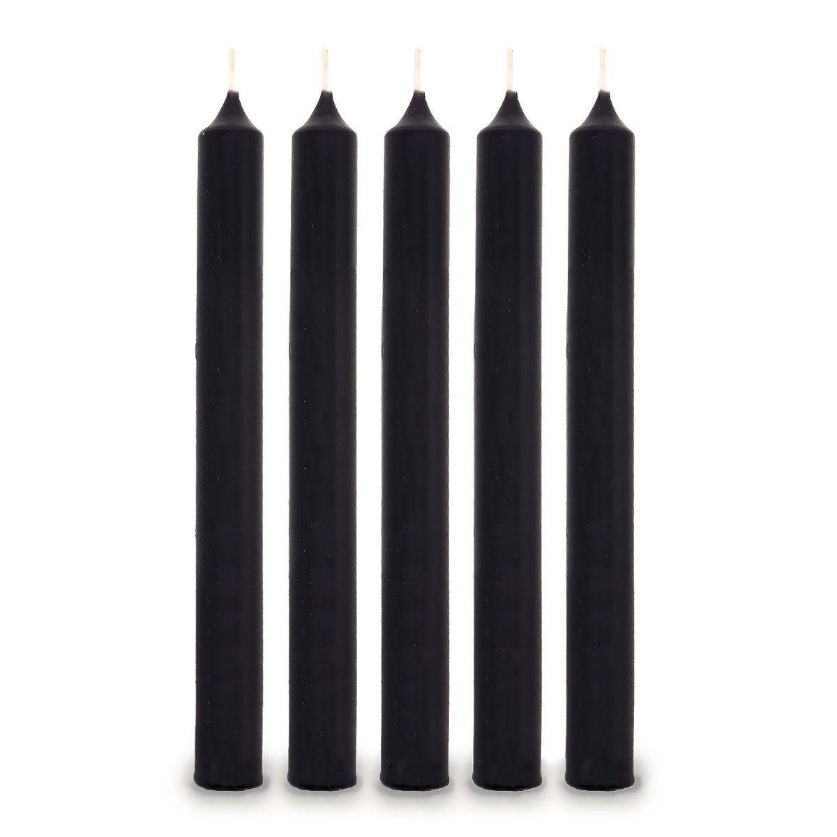 Velas de jantar pretas a granel (100)