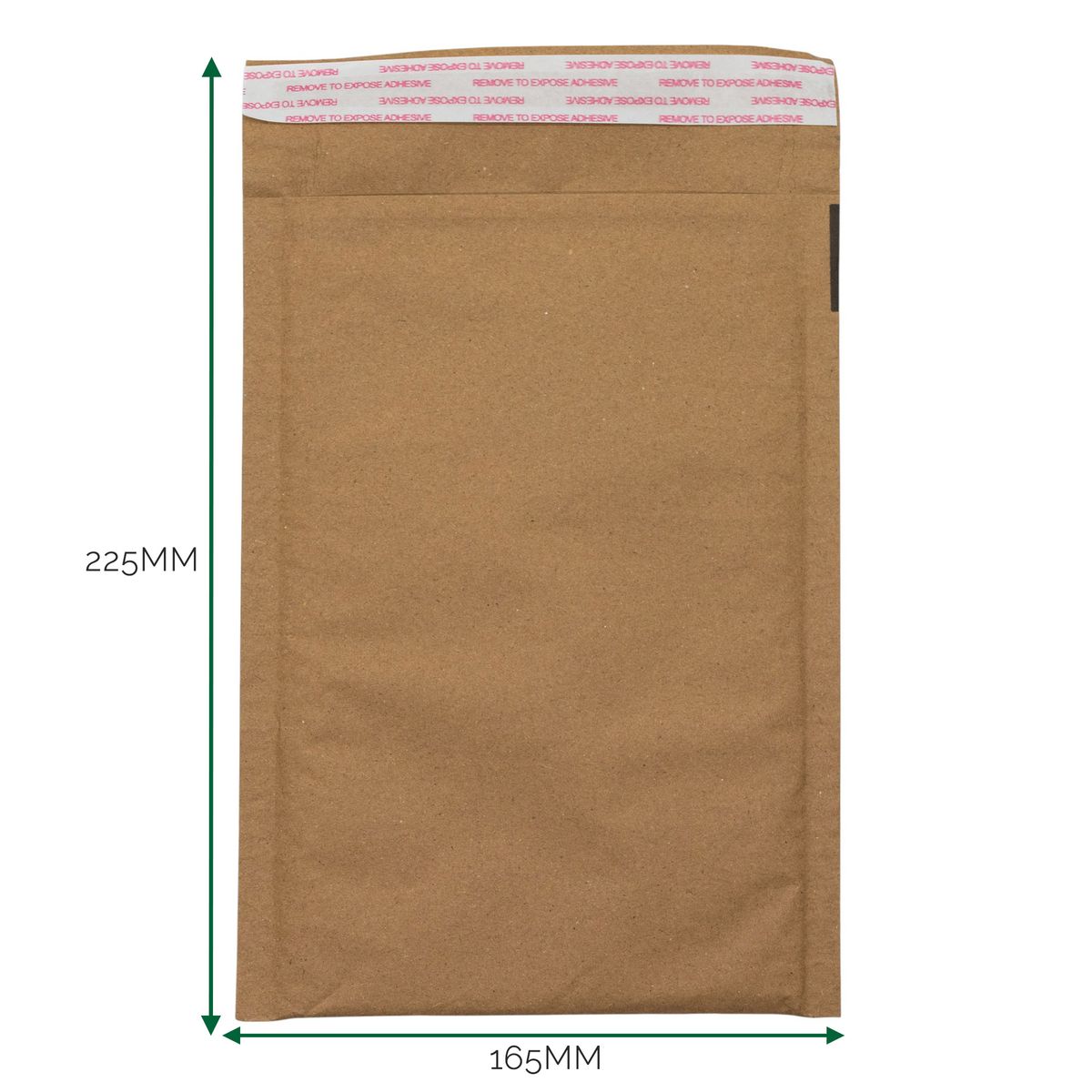 Envelope acolchoado de papel Kraft com estrutura alveolar (165x225+40 mm)