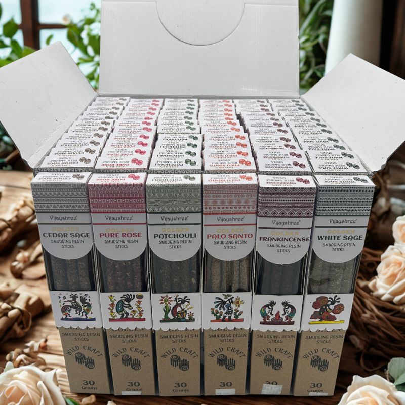 30g Golden Pryskyřičné Vonné Tyčinky Display Set