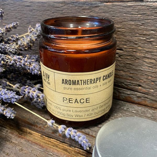 Velas de aromaterapia com cera de soja
