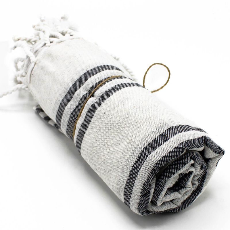 Serviette de Hammam Spa - Charbon - 90x170cm