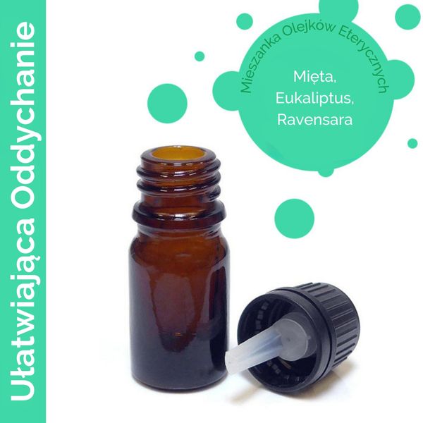 Mieszanka Olejków 10 ml - Ułatwiająca Oddychanie - BEZ ETYKIETY