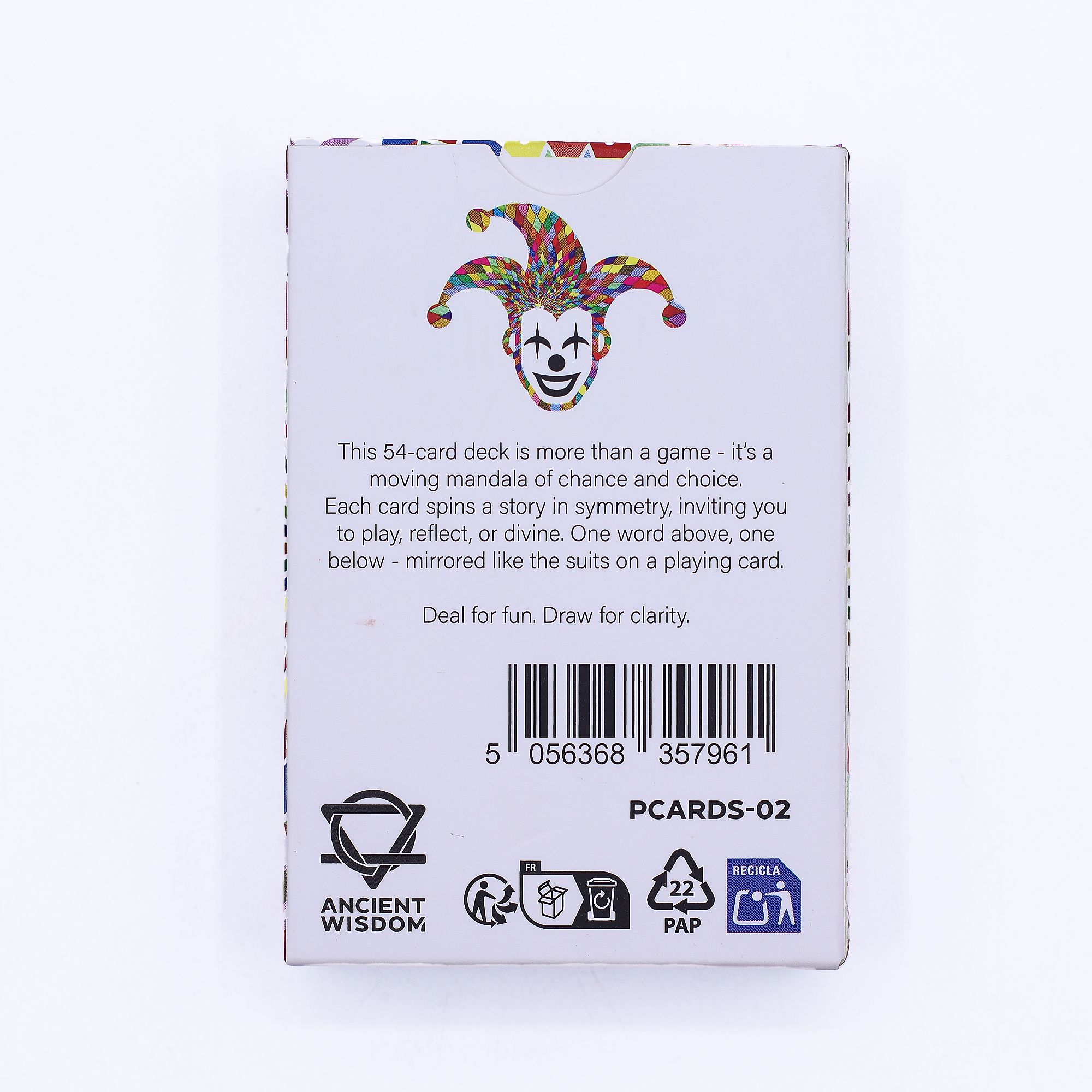 Mandala Karte za Igranje i Proricanje – Kaleidoskopska Simetrija