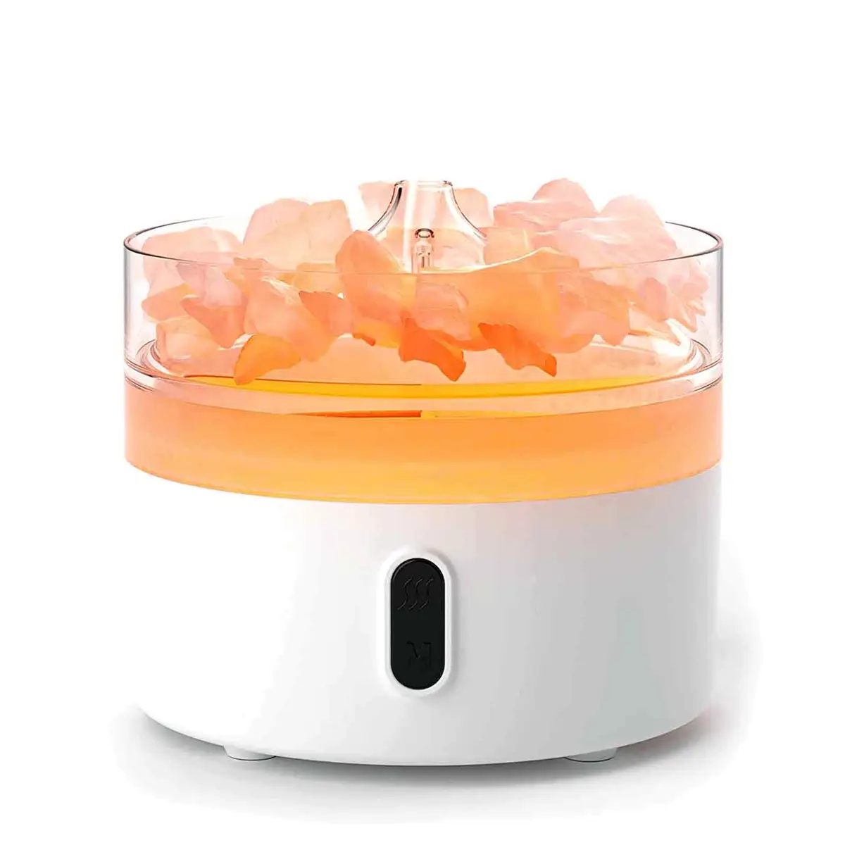 Himalayan Salt Aroma Diffuser - Night Light - USB-C - Flame Effect (Salt included) — Incense Burners · GlowDuty apothecary