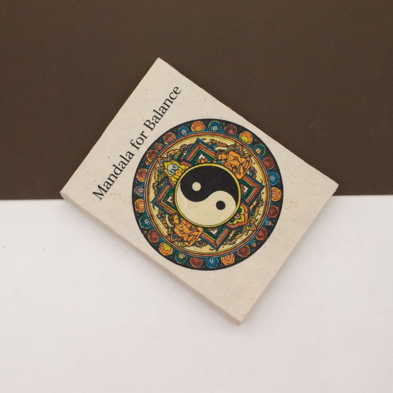 Med Tibet Mixed Mandala Notebooks - (12x8cm) - 40 leafs (6x2 assorted Des) - In Display Case