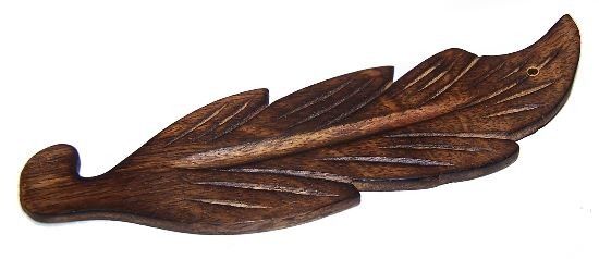 Porte-encens Porte-encens Feuille en bois