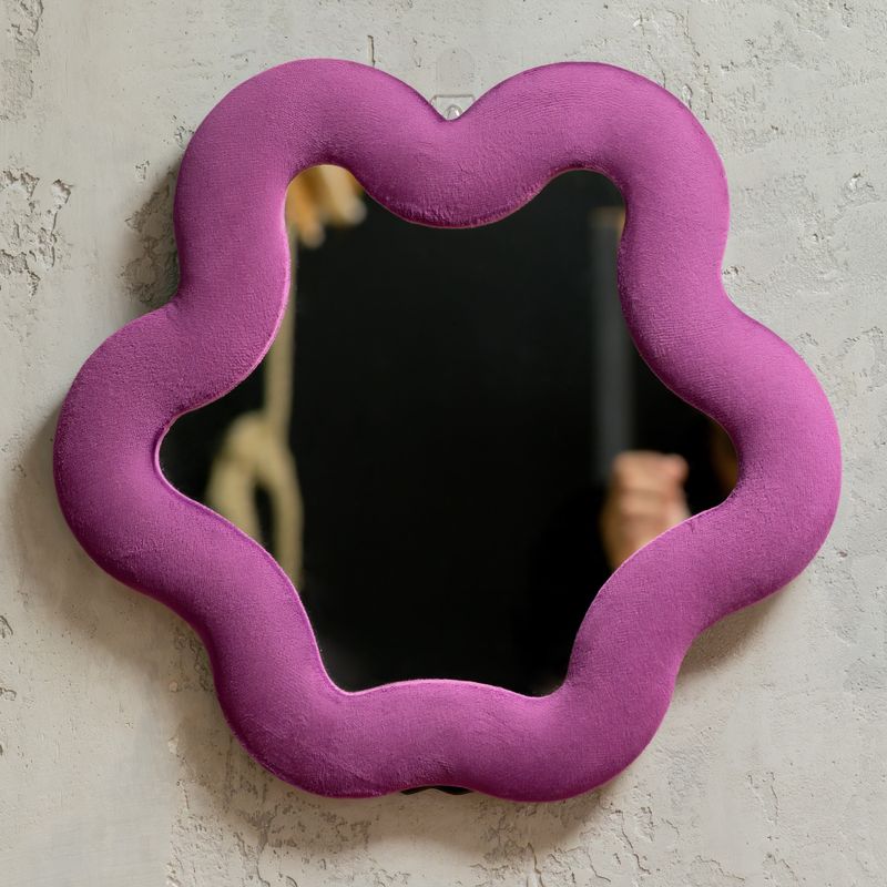 Soft Squiggly Mirror - Star - Mauve