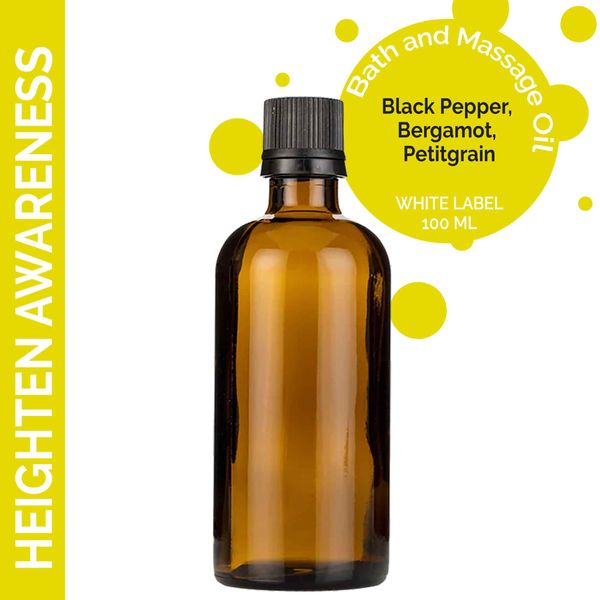 Heighten Awareness Massage Oil - 100ml - White Label