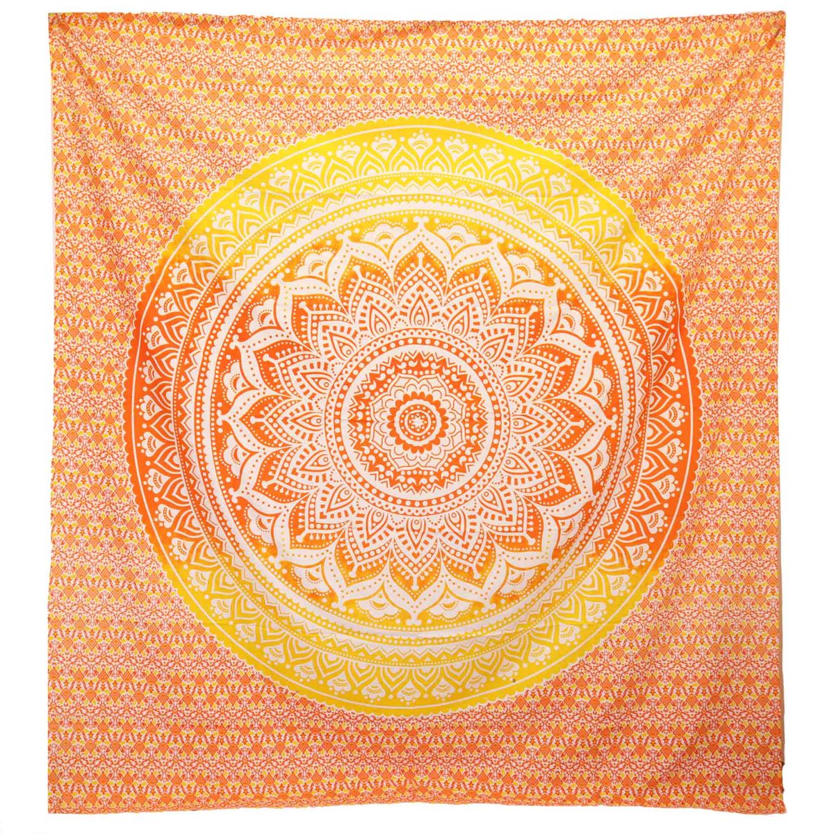 Tapete de Parede / Pareo - Mandala - Laranja