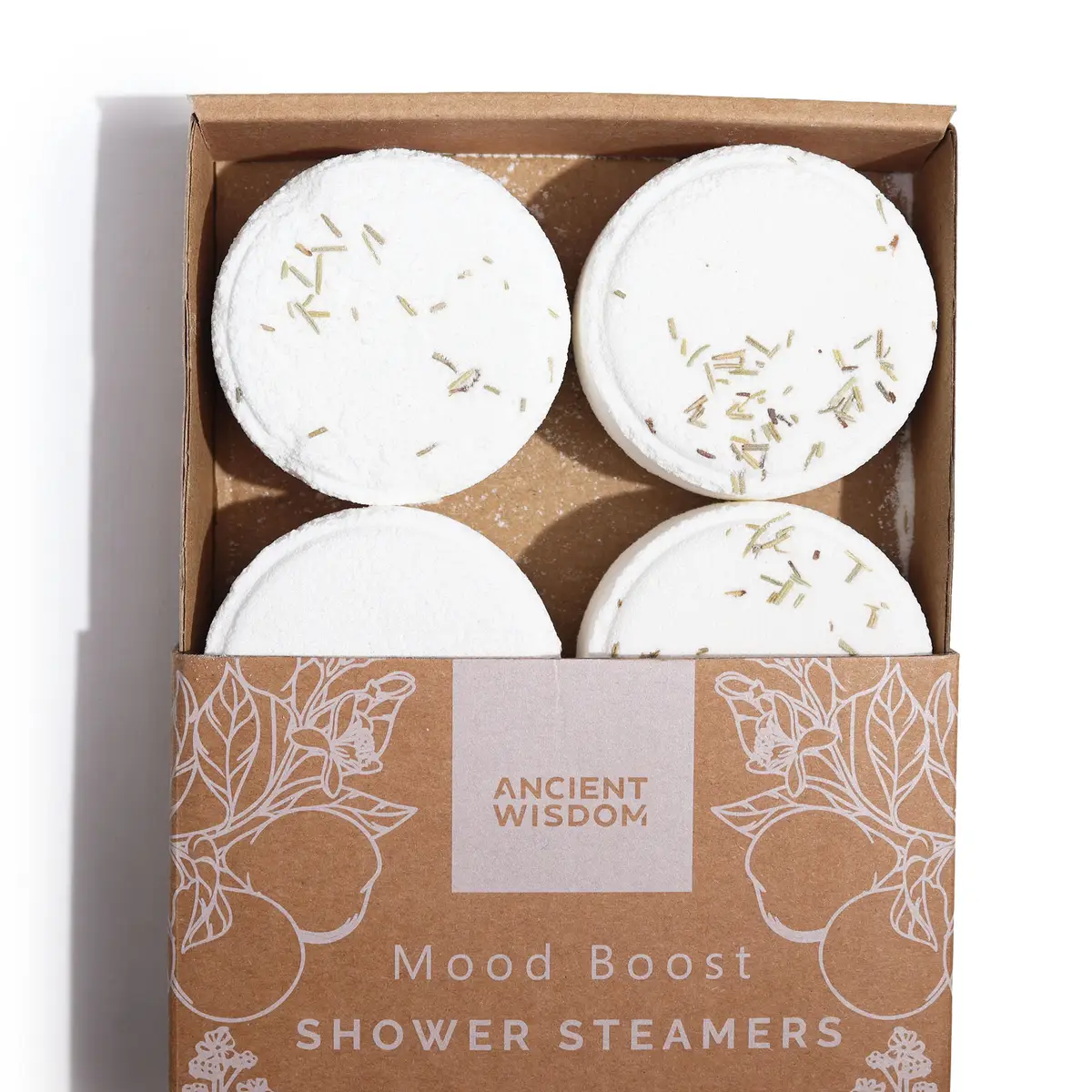 Zen Shower Steamers - Therapy Wellness Quartet - Mood Boost (White) — Bath · GlowDuty apothecary