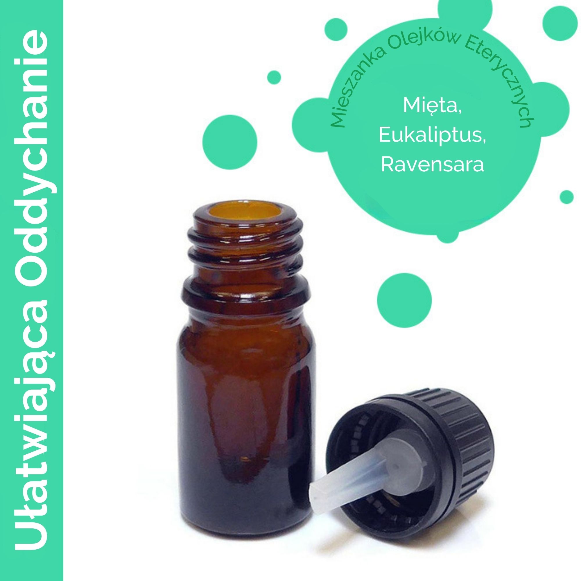 Mieszanka Olejków 10 ml - Ułatwiająca Oddychanie - BEZ ETYKIETY