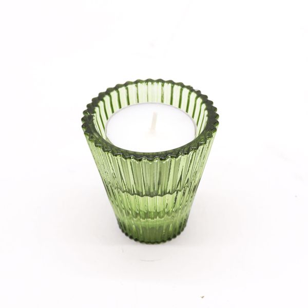Флип Свещ за вечеря / Държач за чайни свещи - Градински нефрит