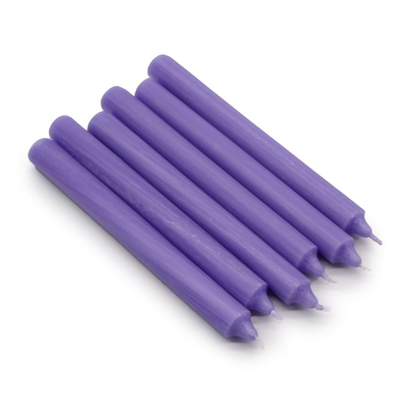 Свещи за вечеря едноцветни на едро - Rustic Lilac