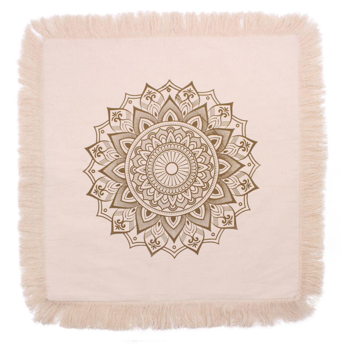 Almofada Lotus Mandala - 60x60 cm - bronze