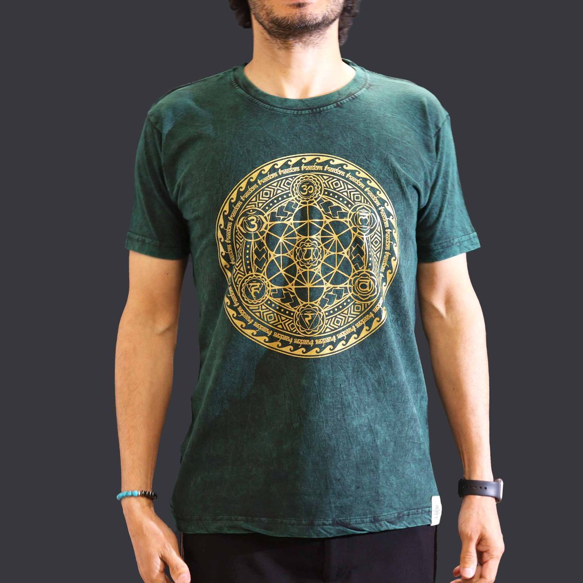 Camiseta Nomad Sari Tamanho Médio - Chakra - Verde