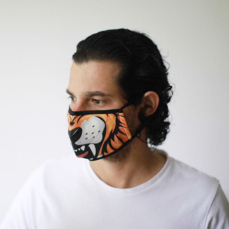 Masques Personnalisés en Tissu Adulte - Tigre