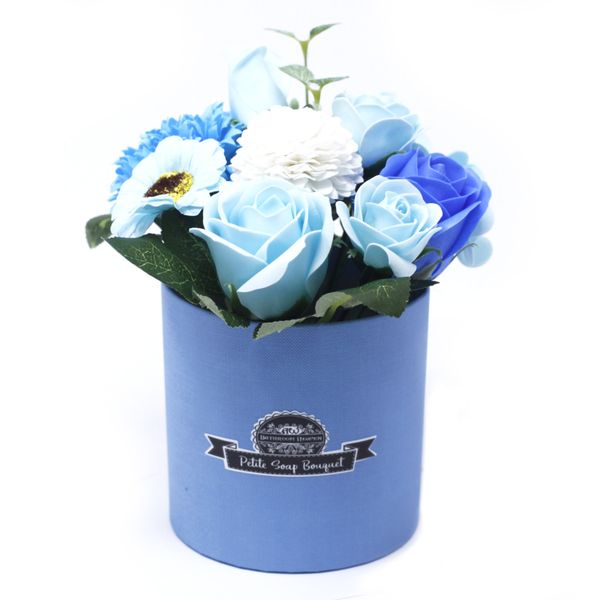 Pequeno Bouquet de Flores de Sabão - Azul Calmante