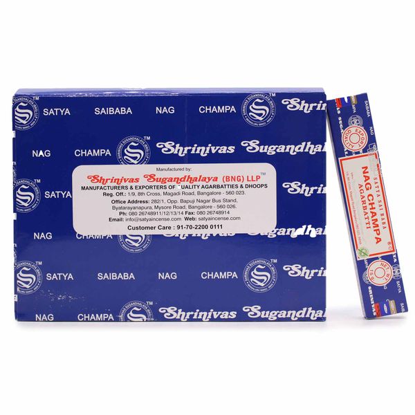 Présentoir - Encens Satya Nagchampa 15 gr
