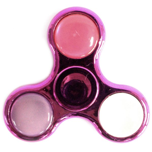 Giratório Anti-Stress de Metal – Roxo & Rosa