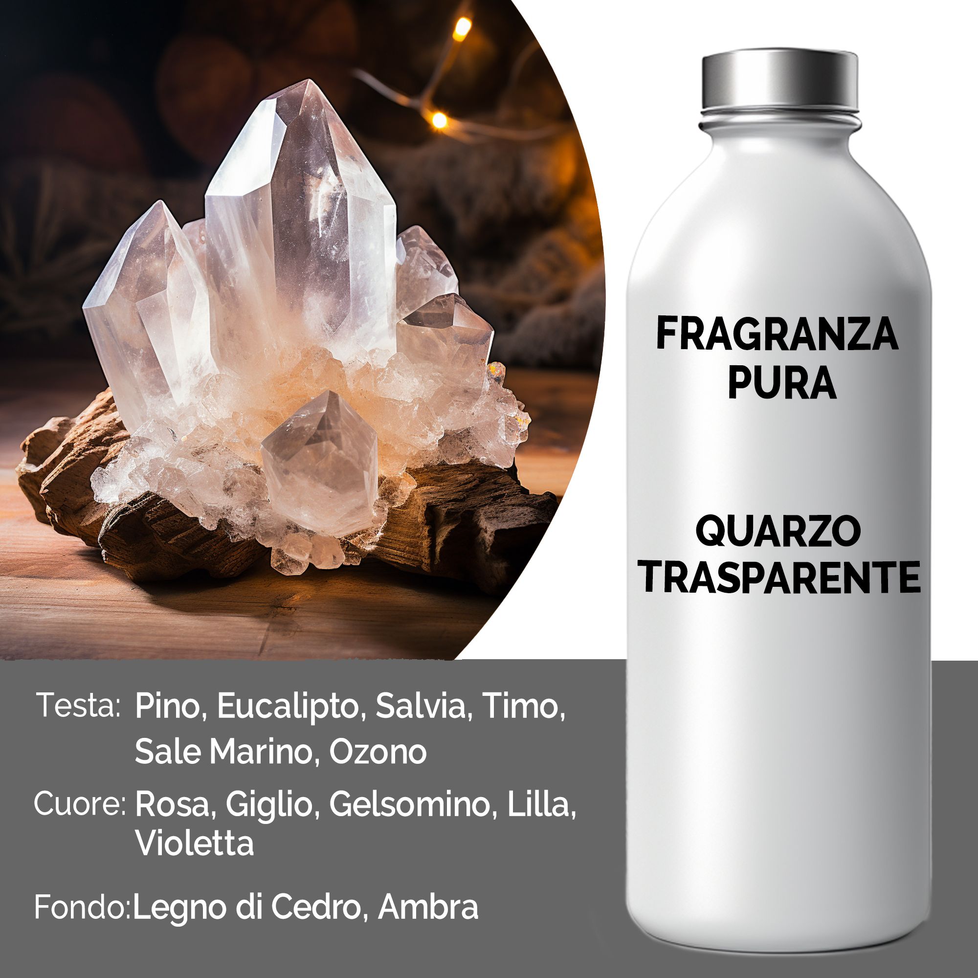 Fragranza Pura 500g - Quarzo Trasparente