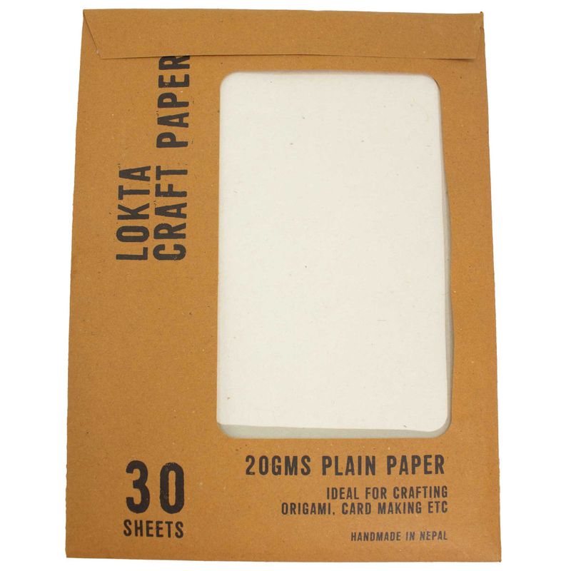 Papel Artesanal Lokta A4 (Pack 30 Folhas) - Liso
