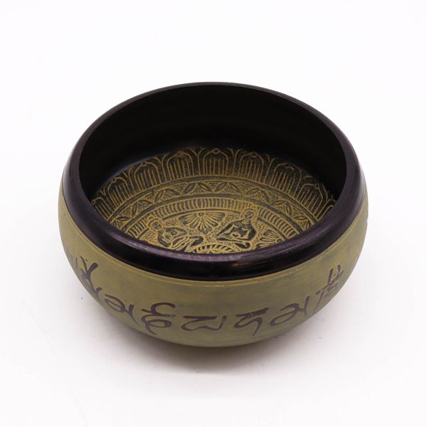 Vas Cântător din Pulbere de Pământ - Mantra Celui de-al Cincilea Buddha - 16cm