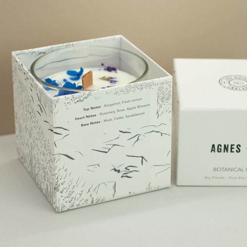 Agnes + Cat Extra Large  Crackle Soy Candle - Moorland