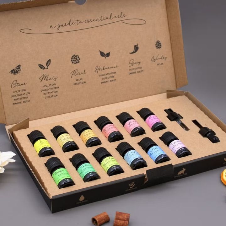 Ensemble d'Huiles Essentielles d'Aromathérapie